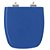 Assento Sanitario Poliester Com Amortecedor Fit Azul Real Para Vaso Celite - Imagem 1