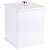 Lixeira Quadrada Branca Para Banheiro 26cm Capacidade 6,2l - Imagem 1