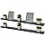 Kit 2 Prateleiras 80 x 15cm Preta Suporte Invisível - Imagem 1