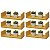Kit 6 Prateleiras U 40 x 10cm Amarela Suporte Invisível - Imagem 2