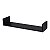 Prateleira U 70 x 15cm Preta Suporte Invisível - Imagem 1