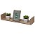 Kit 8 Prateleiras U 50 x 20cm Carvalho Suporte Invisível - Imagem 2