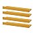 Kit 4 Prateleiras Porta Quadros 60 x 10cm Amarela Suporte Invisível - Imagem 1