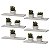 Kit 6 Prateleiras 40 x 15cm Branca Suporte Invisível - Imagem 2