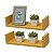 Kit 2 Prateleiras U 50 x 10cm Amarela Suporte Invisível - Imagem 1