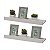 Kit 2 Prateleiras Porta Quadros 90 x 15cm Branca Suporte Invisível - Imagem 2