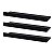 Kit 3 Prateleiras Porta Quadros 60 x 15cm Preta Suporte Invisível - Imagem 2