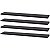 Kit 4 Prateleiras 60 x 15cm Preta Suporte Invisível - Imagem 2