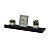 Kit 8 Prateleiras Porta Quadros 60 x 15cm Preta Suporte Invisível - Imagem 2