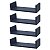 Kit 4 Prateleiras U 40 x 10cm azul Suporte Invisível - Imagem 1