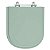 Tampa de Vaso Sanitário Poliéster Flox Verde Claro para bacia Fiori - Imagem 1