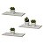 Kit 3 Prateleiras 50 x 15cm Branca Suporte Invisível - Imagem 2