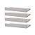 Kit 4 Prateleiras Porta Quadros 50 x 15cm Branca Suporte Invisível - Imagem 1