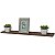 Kit 6 Prateleiras 50 x 15cm Nogal Suporte Invisível - Imagem 2