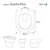 Tampa de Vaso Poliéster Duomo Plus Branco para bacia Deca 1.6gpf 6lpf - Imagem 3