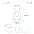 Assento Poliester Soft Close Antimicrobiano Link LK Branco para vaso Deca - Imagem 3