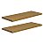 Kit 2 Prateleiras 40 x 20cm Freijó Suporte Invisível - Imagem 2