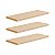 Kit 3 Prateleiras 30 x 15cm Bege Claro Suporte Invisível - Imagem 2