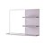 Espelho para Banheiro com Prateleiras Lugano Branco 60 x 45cm - Imagem 1