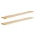 Kit 2 Prateleiras 100 x 20cm Bege Claro Suporte Invisível - Imagem 2