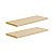 Kit 2 Prateleiras 30 x 10cm Bege Claro Suporte Invisível - Imagem 2