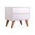 Mesa de Cabeceira Bréscia Branco  60 x 40cm - Imagem 2