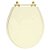 Tampa de Vaso Poliester Ravena Creme para bacia Deca Com Ferragem Dourada - Imagem 1