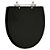 Assento Sanitário Laqueado Eros Preto para Vaso Incepa - Imagem 1