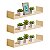 Kit 3 Prateleiras U 100 x 10cm Bege Claro Suporte Invisível - Imagem 1