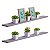 Kit 2 Prateleiras 100 x 15cm Cinza Claro Suporte Invisível - Imagem 1