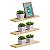 Kit 3 Prateleiras 50 x 15cm Bege Claro Suporte Invisível - Imagem 1