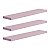 Kit 3 Prateleiras 50 x 15cm Rosa Claro Suporte Invisível - Imagem 2