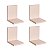 Kit 4 Prateleiras Buzios 15 X 12cm Bege Claro - Imagem 2