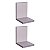 Kit 2 Prateleiras Buzios 15 X 12cm Cinza Claro - Imagem 2