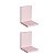 Kit 2 Prateleiras Buzios 15 X 12cm Rosa Claro - Imagem 2