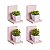 Kit 4 Prateleiras Buzios 15 X 12cm Rosa Claro - Imagem 1
