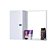 Armário para Banheiro com Espelho Branco (já vem montado) - Imagem 2