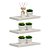 Kit 3 Prateleiras 30 x 15cm Branco Espessura 25mm Suporte Invisível - Imagem 1