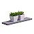 Prateleira 60 x 15cm Cinza Claro Suporte Invisível - Imagem 1