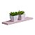 Prateleira 60 x 15cm Rosa Claro Suporte Invisível - Imagem 1