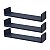 Kit 3 Prateleiras U 60 x 15cm azul Suporte Invisível - Imagem 2