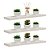 Kit 3 Prateleiras 70 x 20cm Branco Espessura 25mm Suporte Invisível - Imagem 1