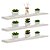 Kit 3 Prateleiras 90 x 15cm Branco Espessura 25mm Suporte Invisível - Imagem 1