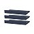 Kit 3 Prateleiras Porta Quadros 80 x 15cm azul Suporte Invisível - Imagem 2