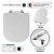 Tampa de vaso Lille Branco para bacia Sensea 6lpf - Imagem 1