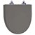 Assento Sanitário Laqueado Soft Close Studio Cinza Escuro para vaso Incepa - Imagem 1