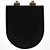 Assento Poliester Soft Close Carrara Preto Fosco Rose Gold para vaso Deca - Imagem 4