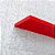 Prateleira U 40 x 10cm Vermelho Suporte Invisivel - Imagem 4