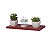 Prateleira 40 x 10cm Vermelho Suporte Invisivel - Imagem 1