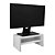 Suporte para Monitor Base de Mesa Branco Madeira - Imagem 1